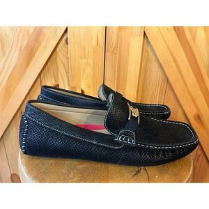 Rocawear Mens Black Snake Skin Dwight Loafers Size 10.5